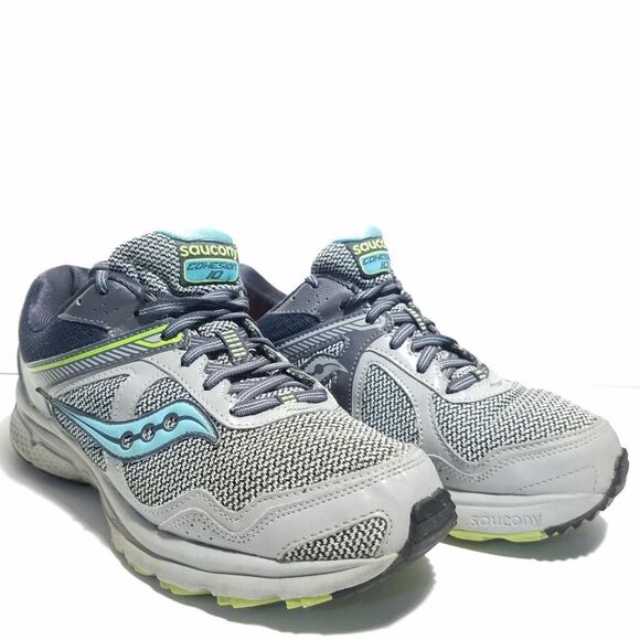 Saucony cohesion 10 athletic running shoe sz 8 walking gym cardio workout perfor - Picture 1 of 7